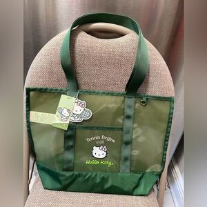 New Exclusive Sanrio Hello Kitty Collection x MINISO Tennis Theme Mesh Tote Bag